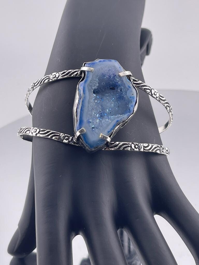 Blue Botswana Gemstone set in Sterling Silver