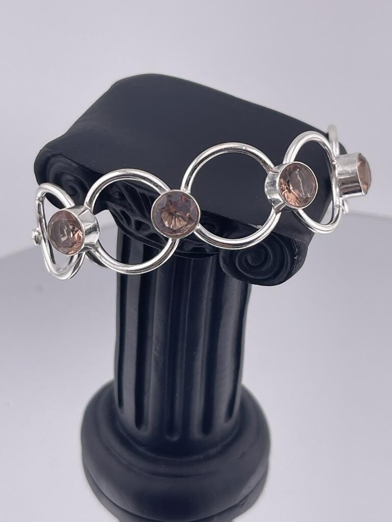 Morganite Gemstone set in Sterling Silver