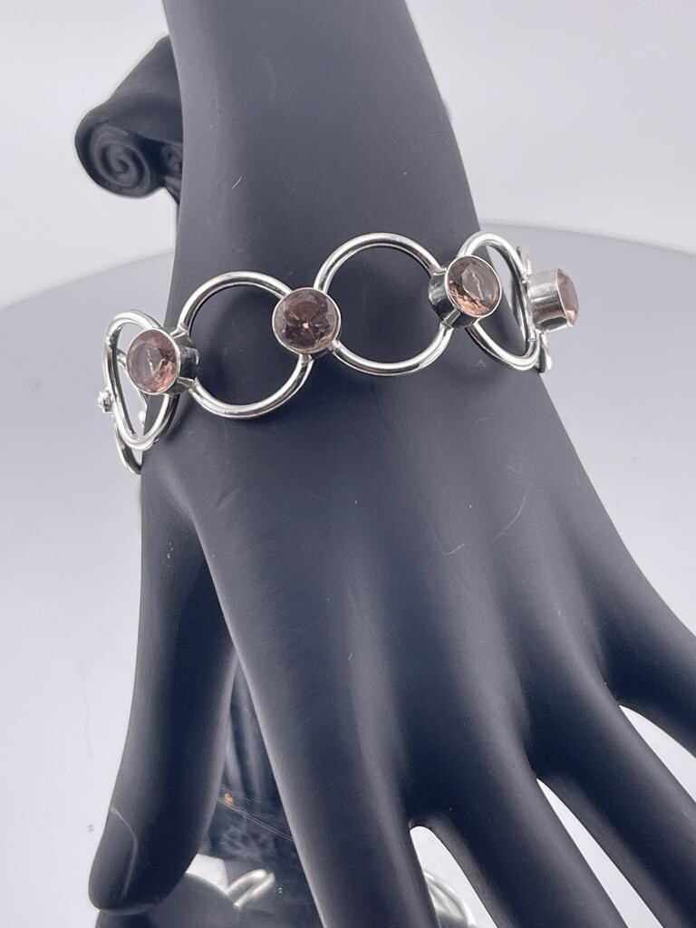 Morganite Gemstone set in Sterling Silver