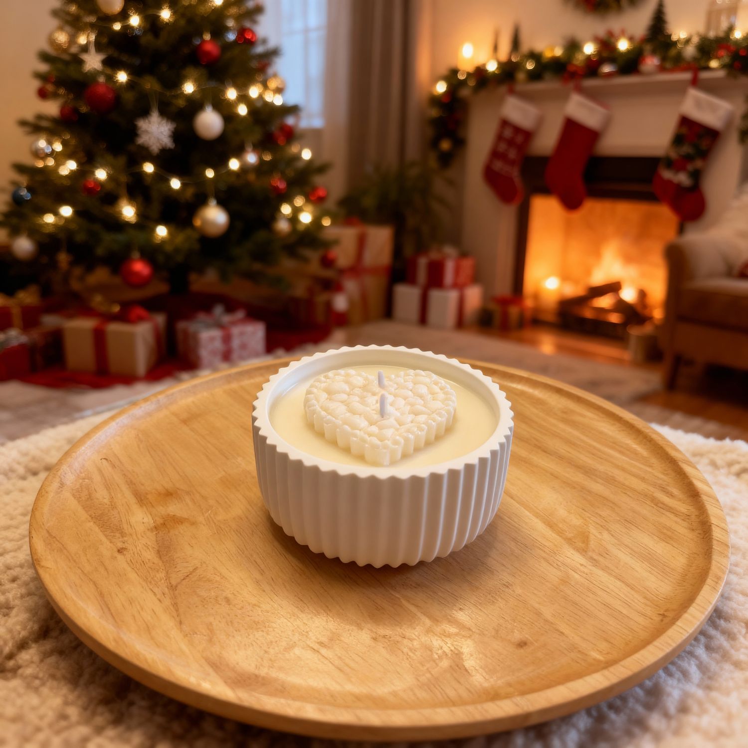 Large Love Candle
