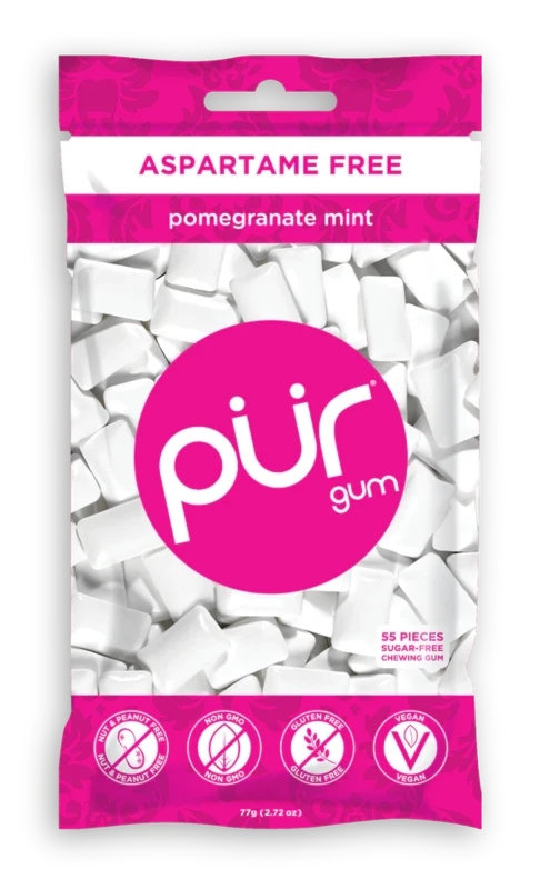 PUR gum - Pomegranate Mint