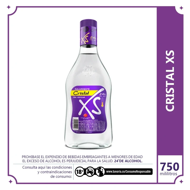 Aguardiente cristal xs bot