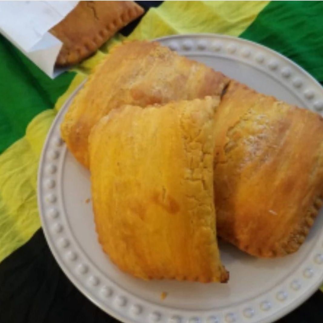 Jamaican Patties  *Minimum order is 2 patties. *Indicate flavor(s) in the "Order Comments" box.