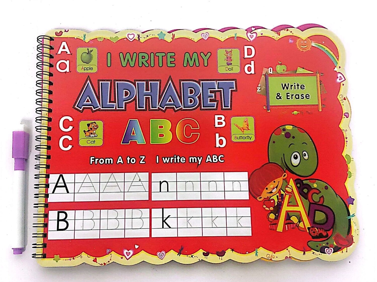Erasable  Alphabet A- Z