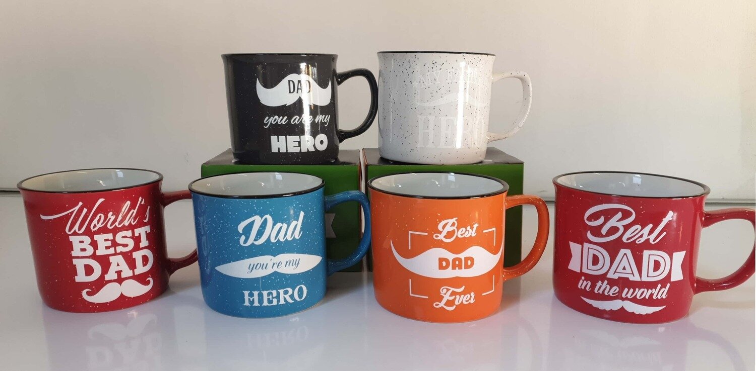 Dad Moustache Mug (Set of 4) R50 each