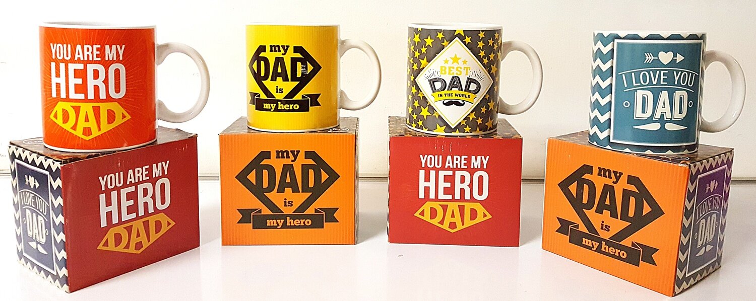 Hero Dad Mug (Set of 4) R50 each