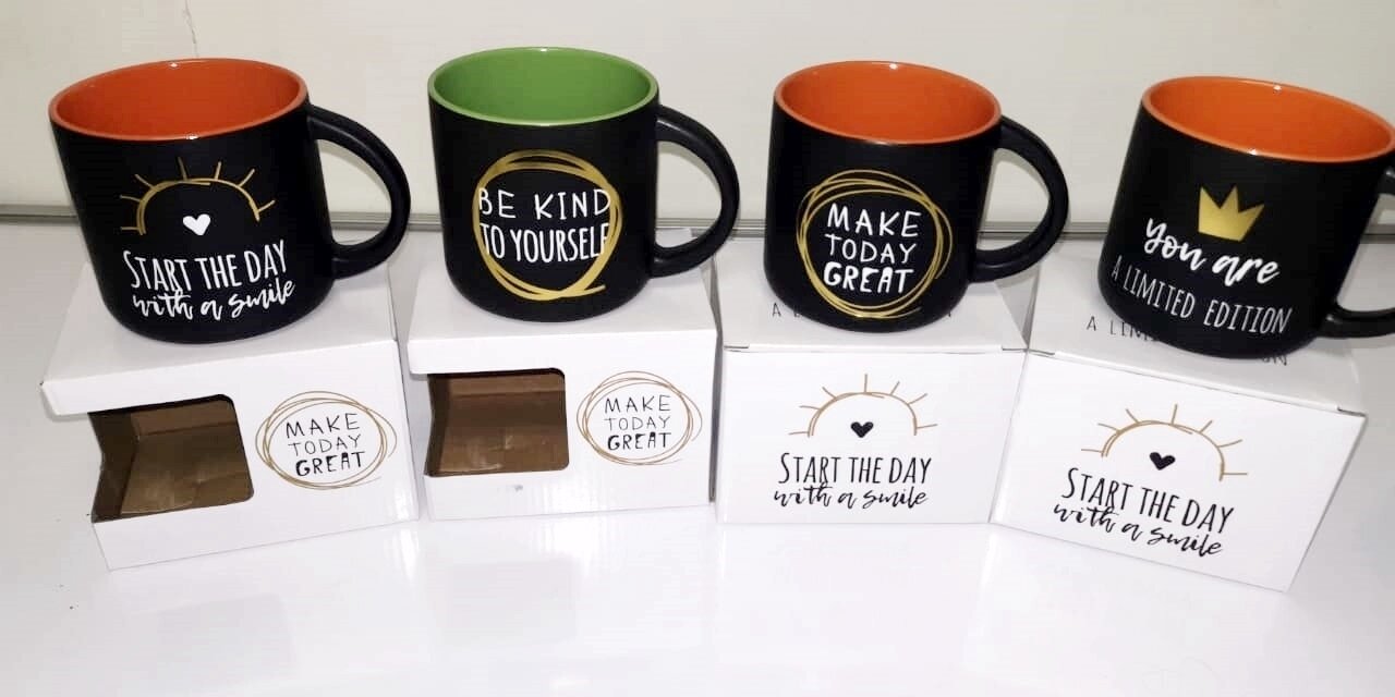 Start The Day Mug (Set of 4) R50 each