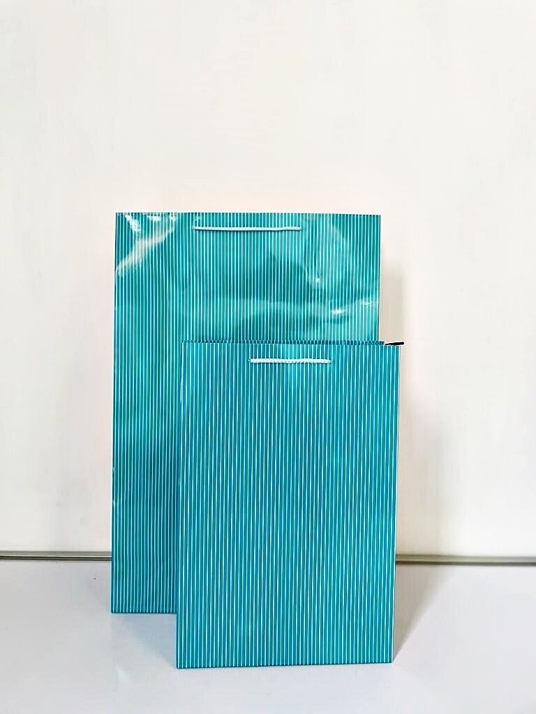 Blue with White Lines Extra Large Gift Bag