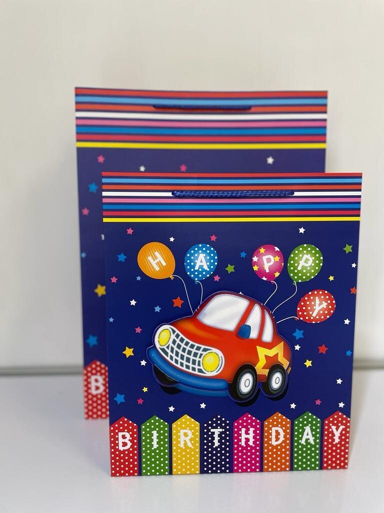 Happy Birthday Pop Up Car Large Gift Bag PK3 (R20 Each)