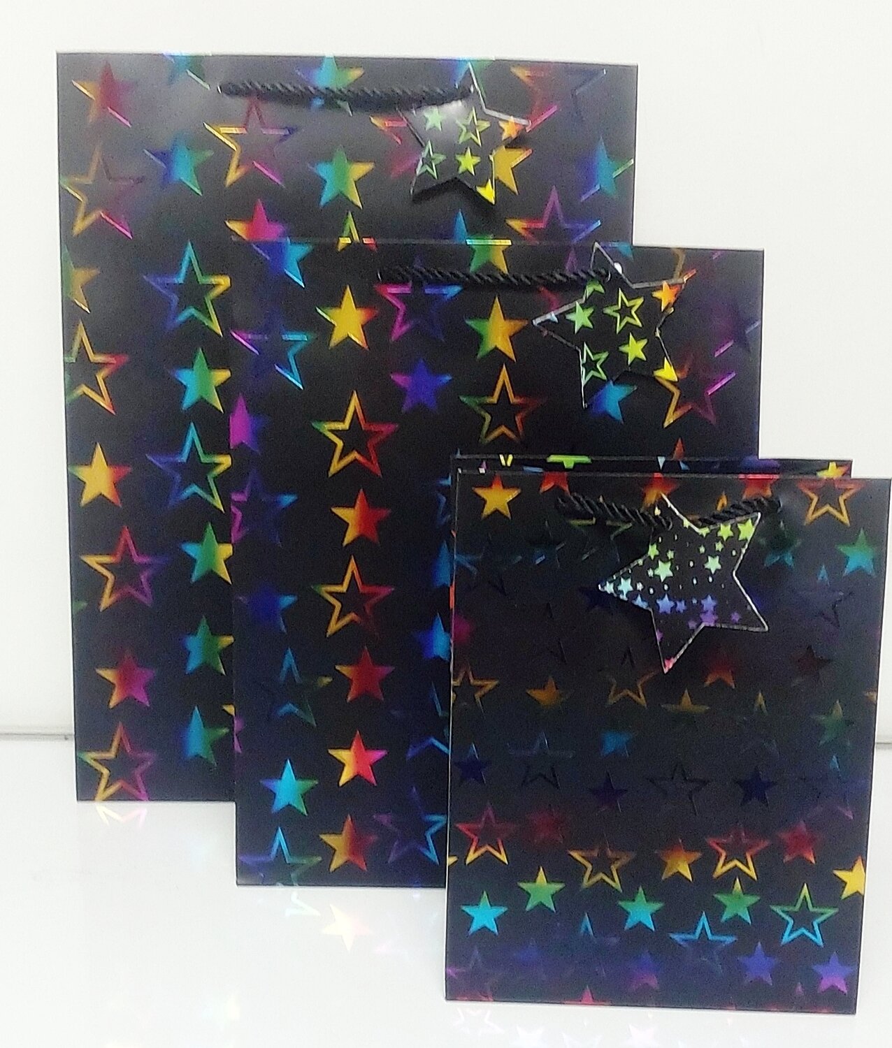 Multi-Colour Stars Large Gift Bag