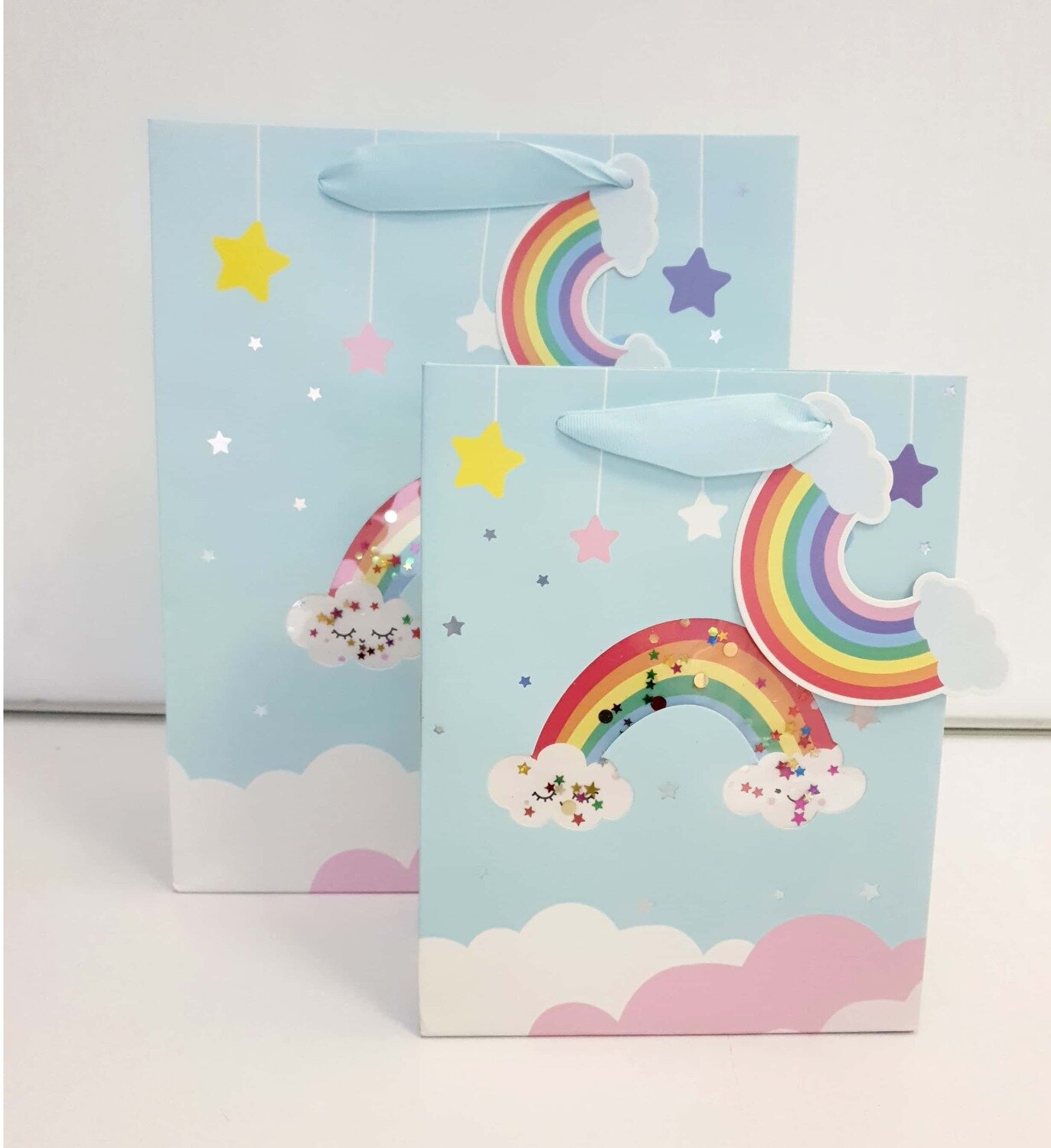 Rainbow On Clouds Large Gift Bag