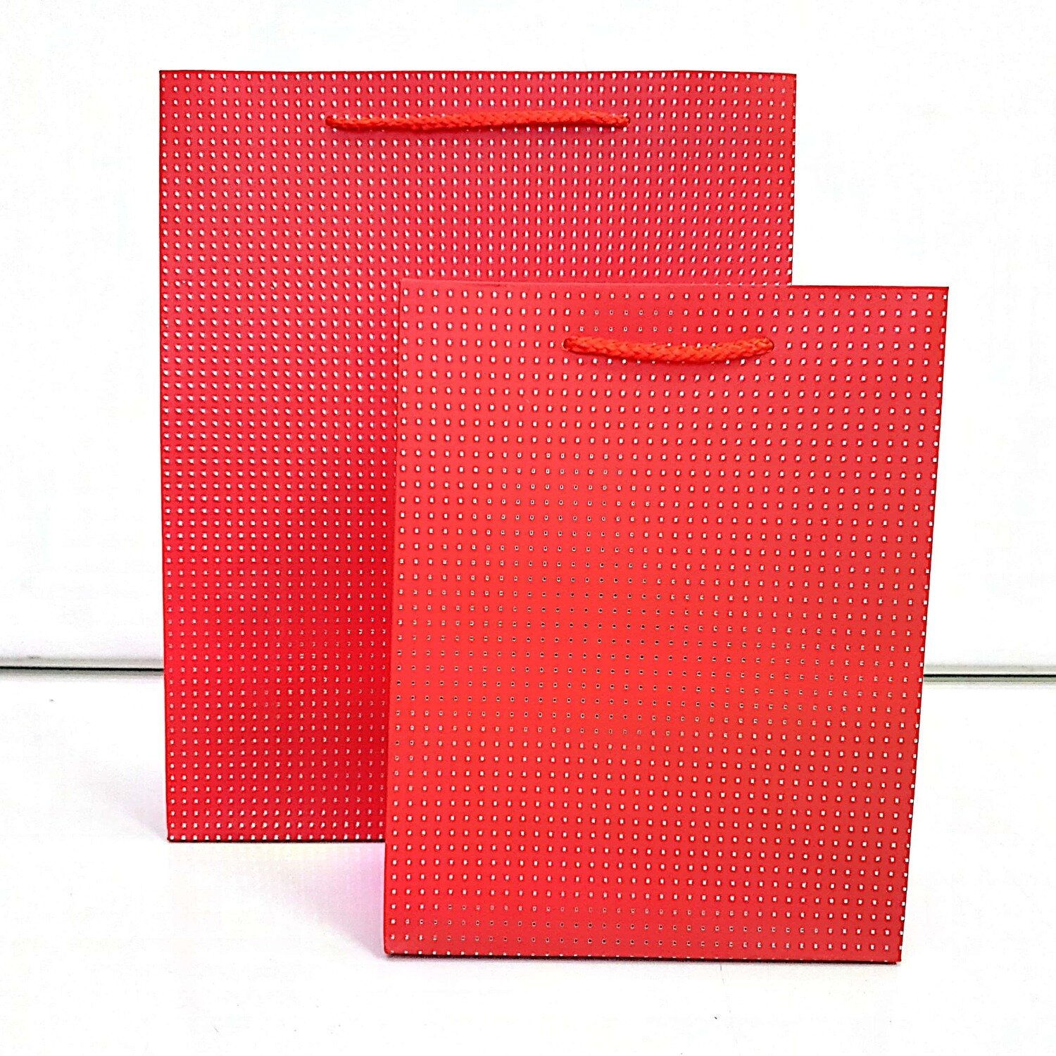 Red with Small Dots Large Gift Bag  PK3 (R17.50 Each)