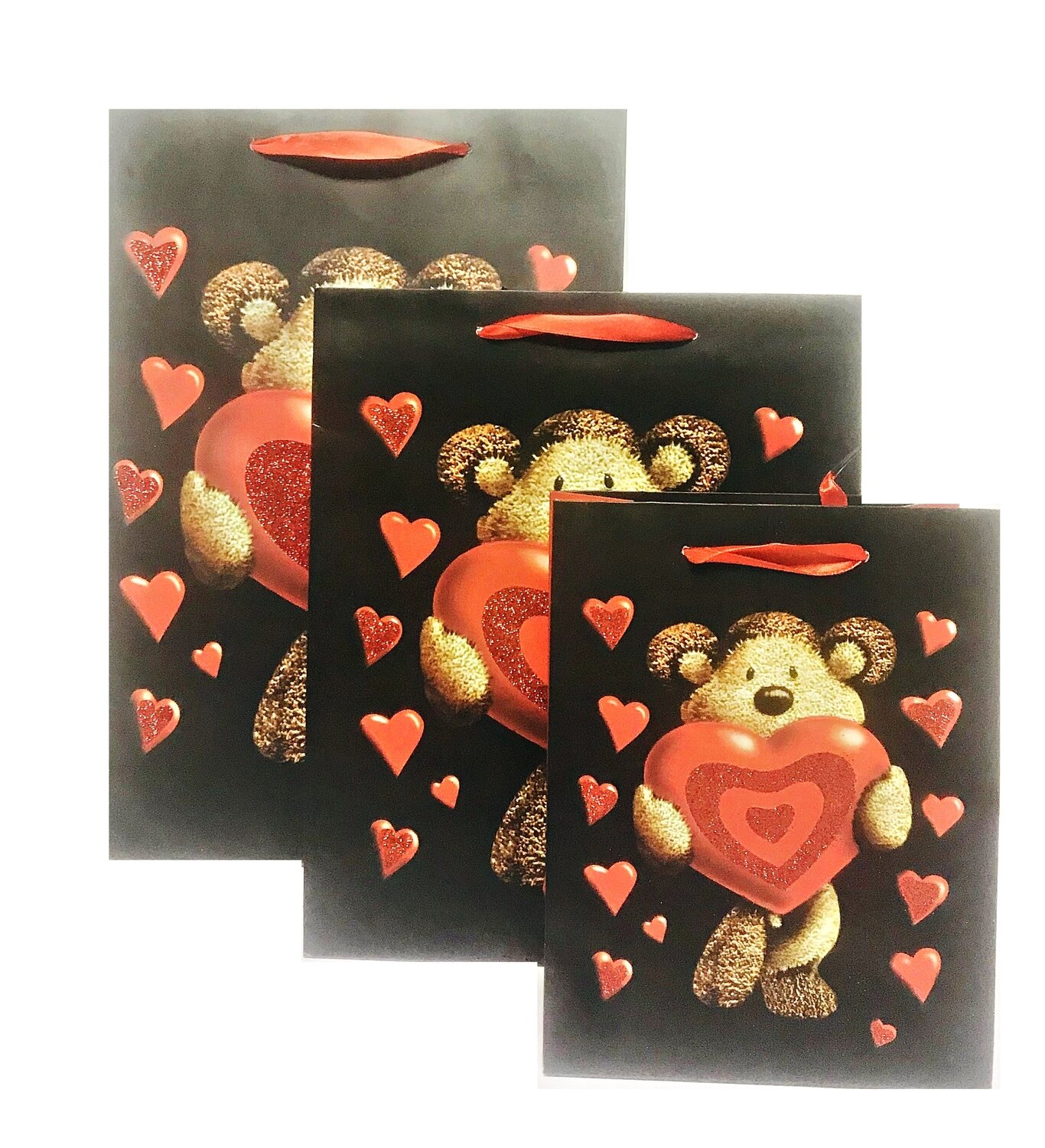 Gift Bag - Teddy with Heart Large