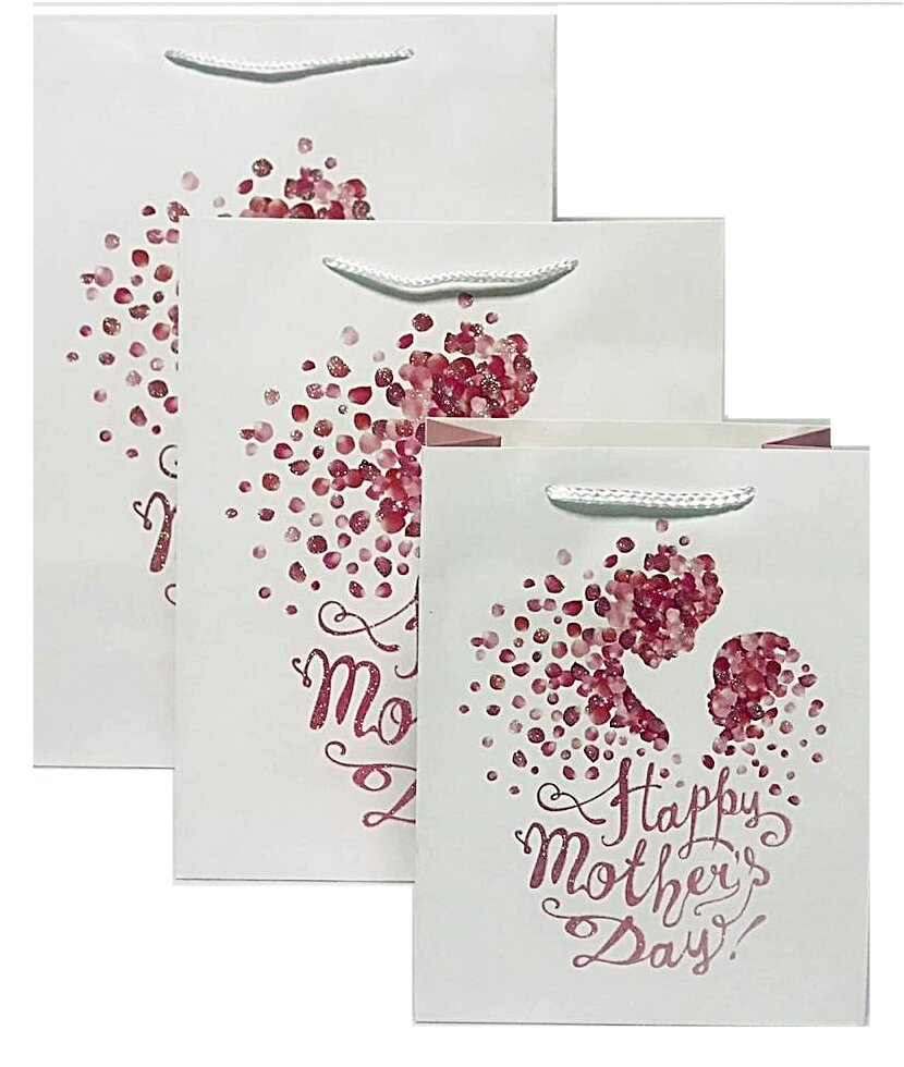 Happy Mothers Day Mom & Child Gift Bag Large PK3 (R15 Each)