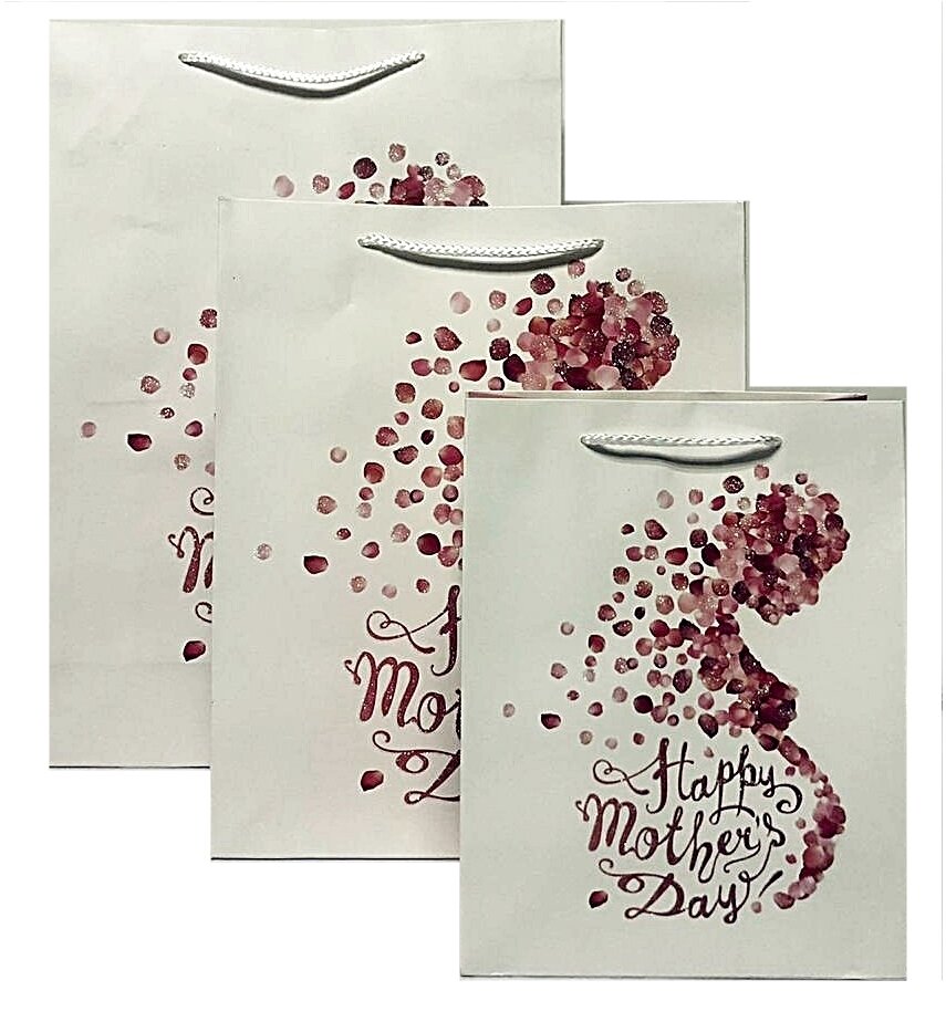 Happy Mothers Day Mom Gift Bag Medium PK3 (R12.50 Each)