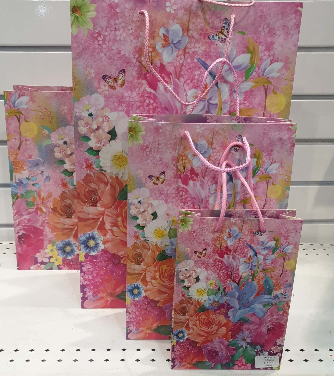 Flower Pink Medium Gift Bag