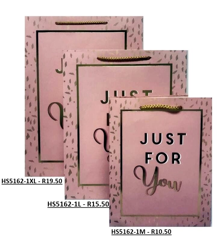 Just For You Peach Medium Gift Bag
