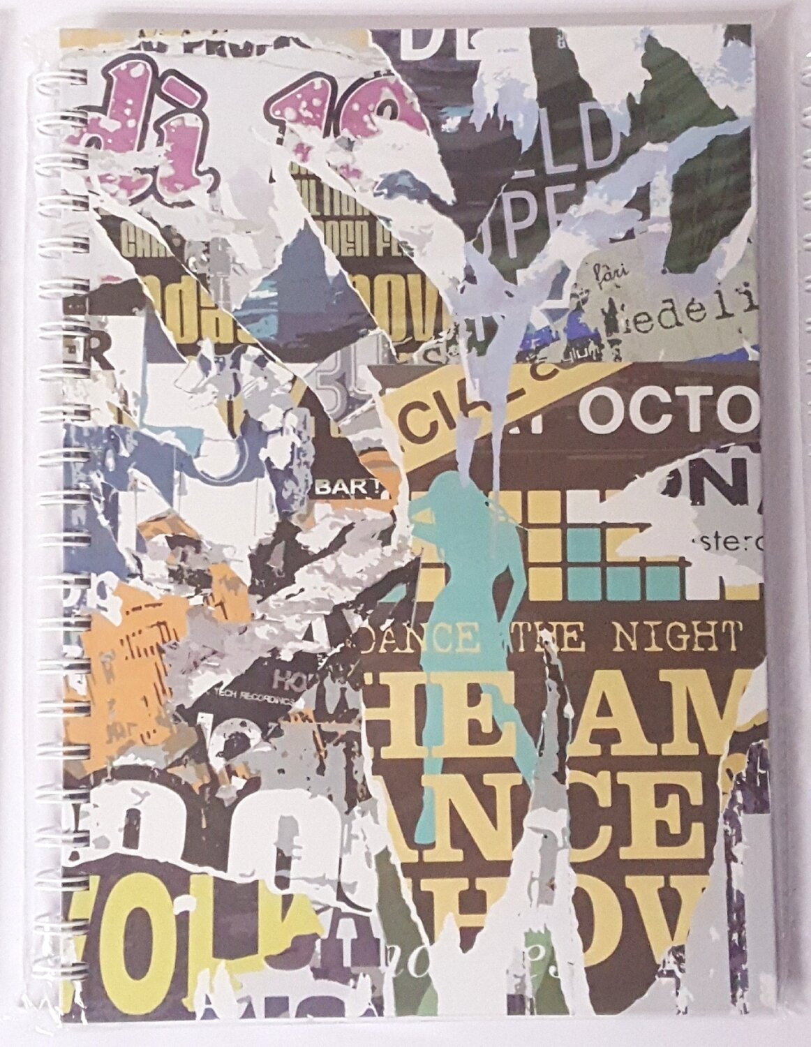 A4 Torn Paper Collage Notebook