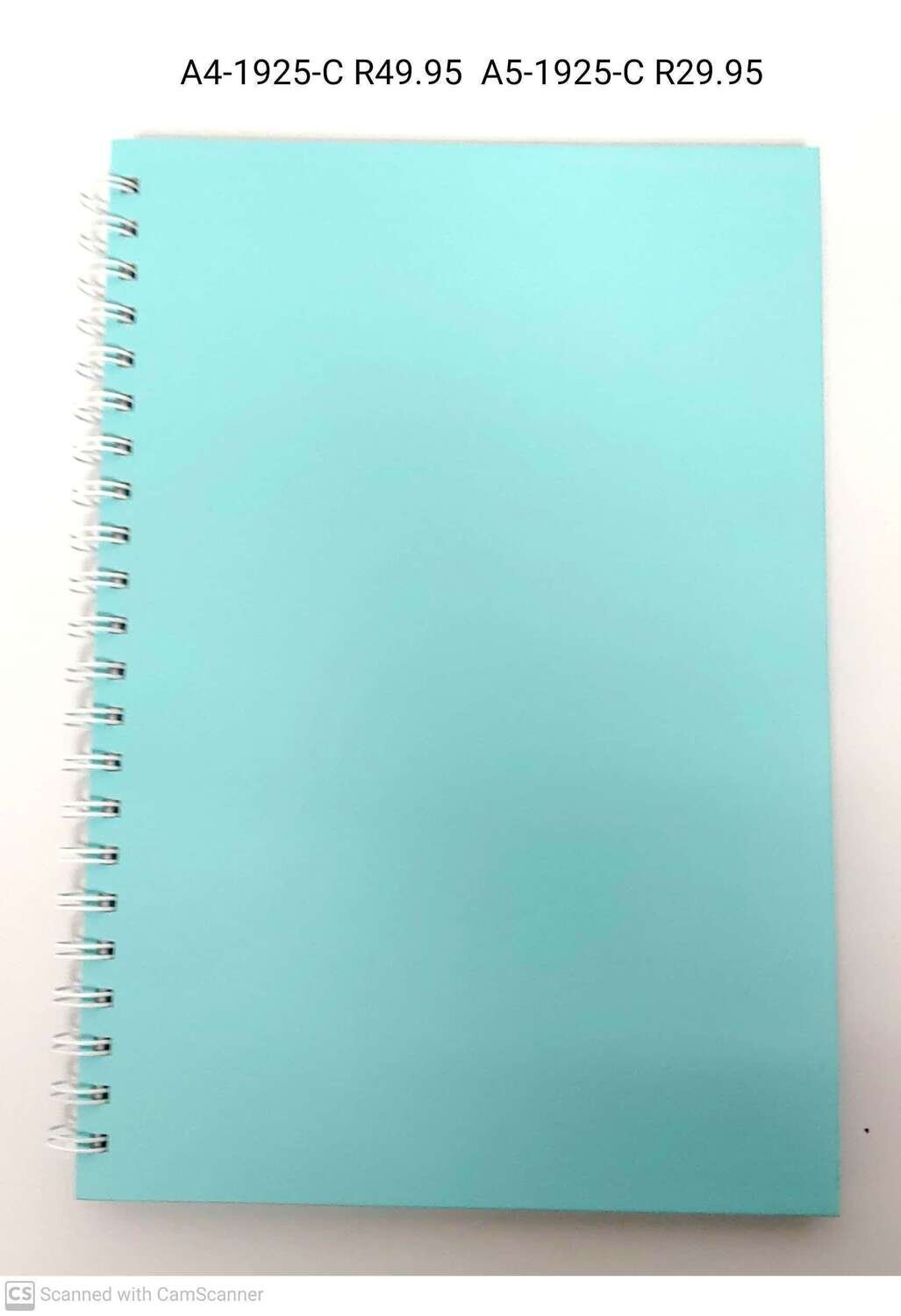 A5 Note Book Plain Blue