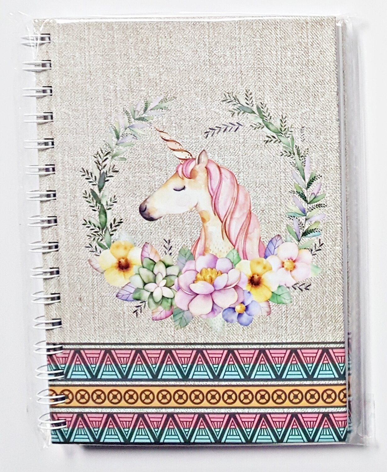 A5 Unicorn with Flower Note Book