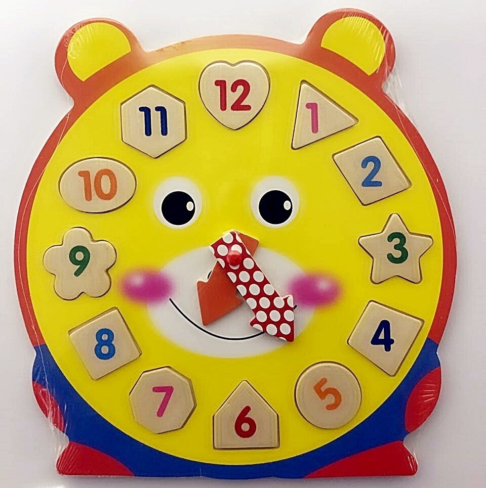 Wooden Clock Puzzle - Bear