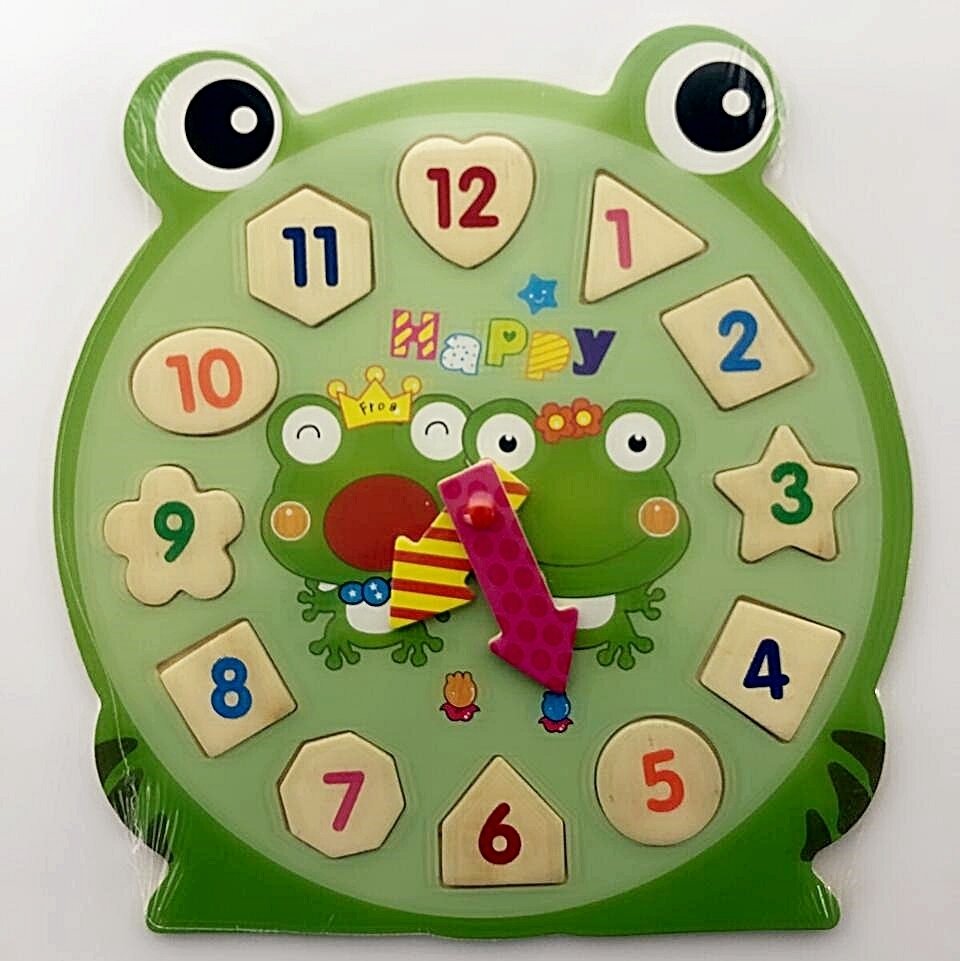 Wooden Clock Puzzle - Frog