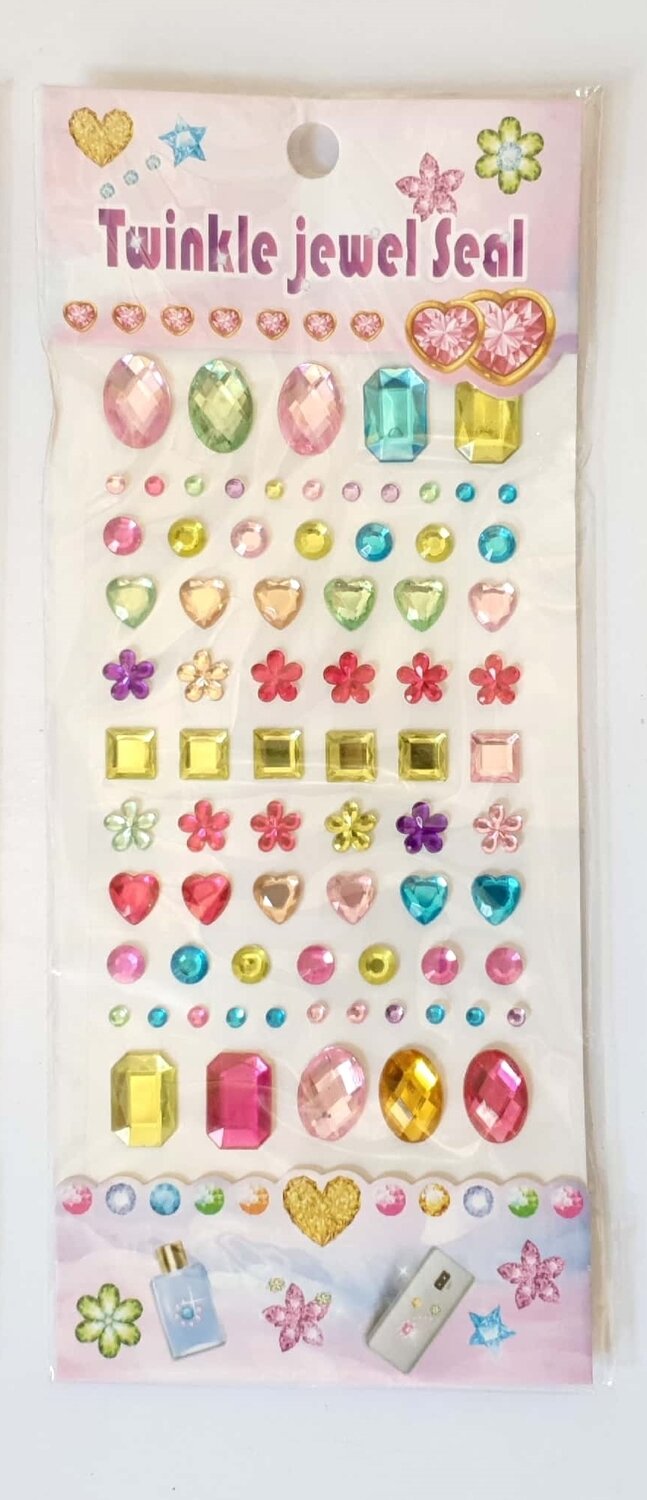 Twinkle Jewel Seal Multi Colour Stickers