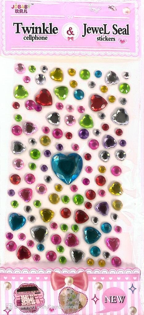 Twinkle Jewel Seal Stickers Hearts