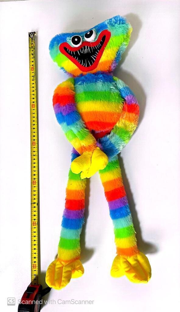 Huggy Wuggy Plush Toy Rainbow 60cm