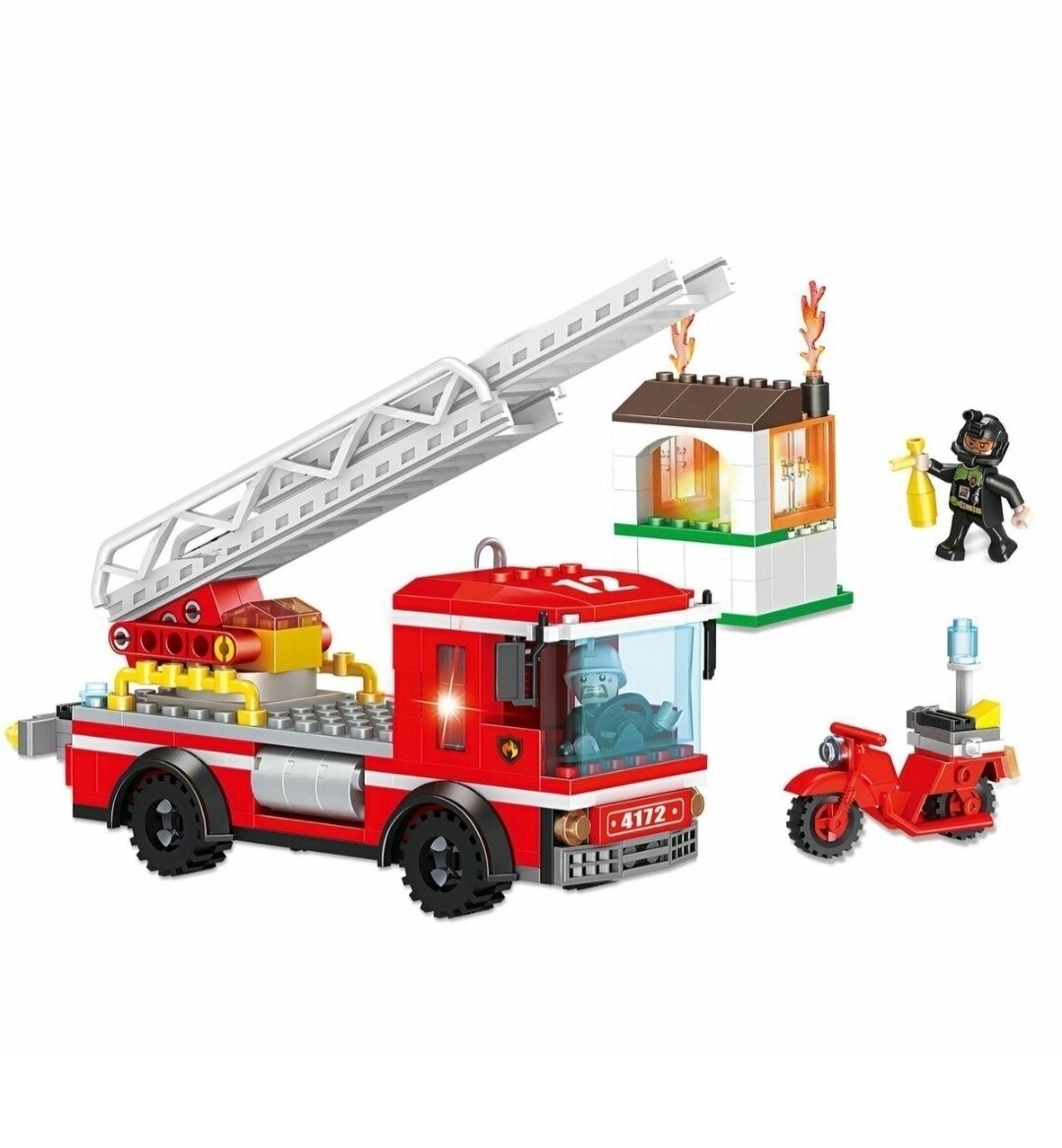 COGO - 260 Piece Fire Truck Building Blocks Toy