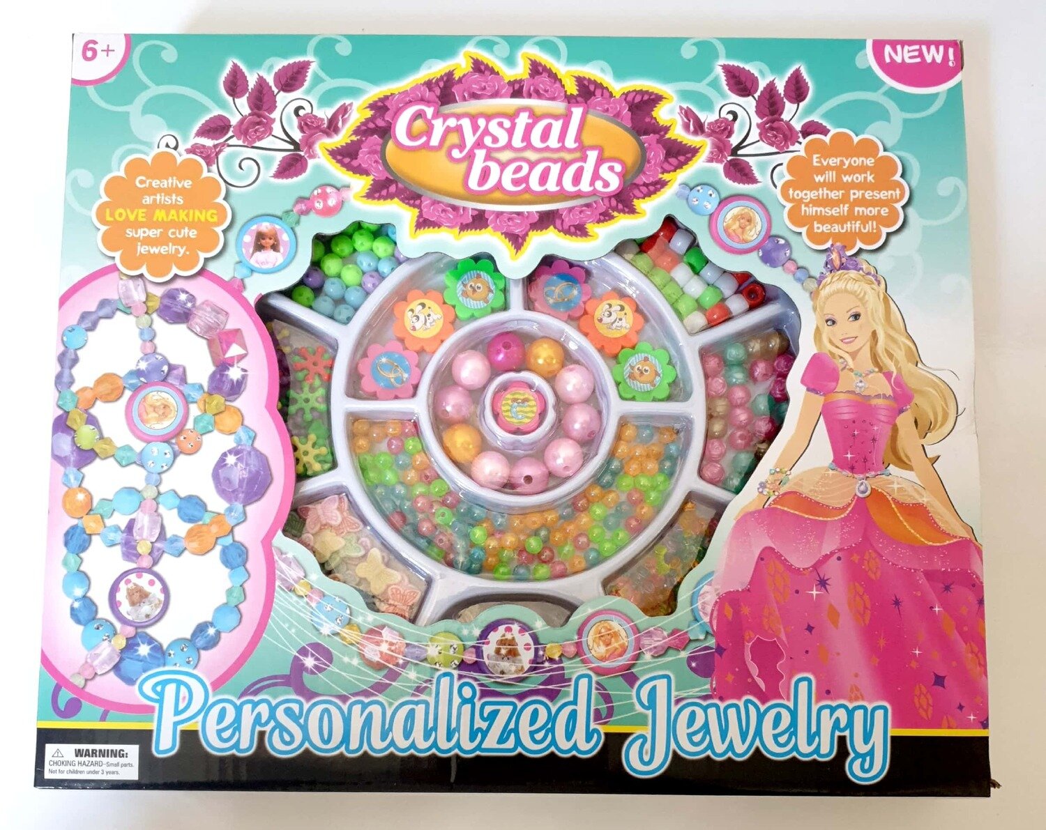 Crystal Beads 3 in 1 Princess Jewelry