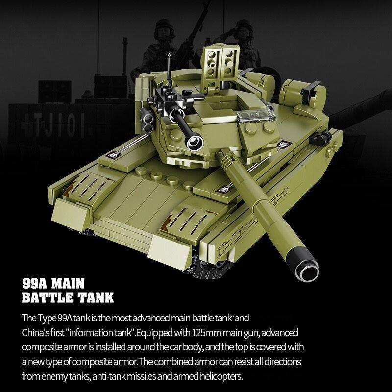 Forage Block - 99A Military Battle Tank - DAILY Building Blocks Toys