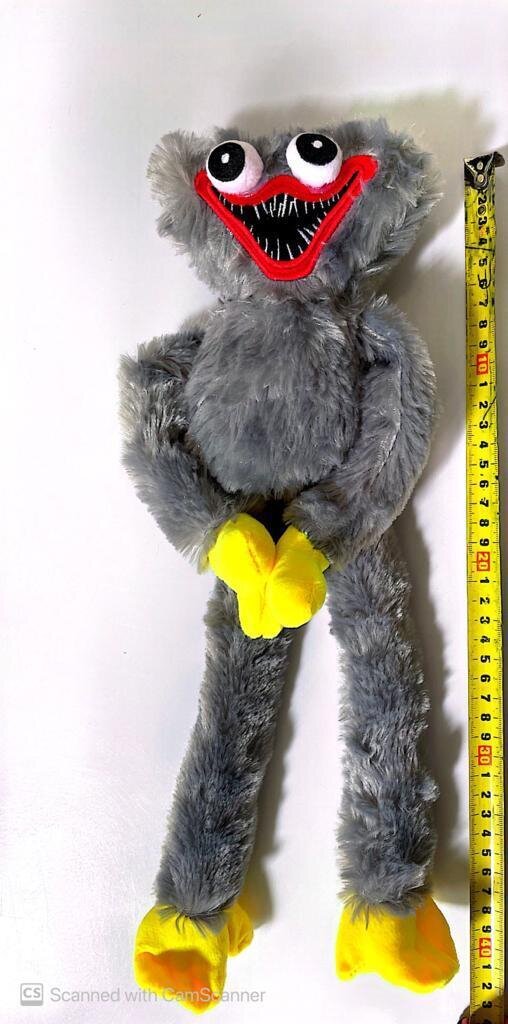 Huggy Wuggy Plush Toy Grey 40cm