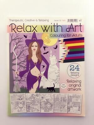 Relaxing With Art 24 page Adult Colouring