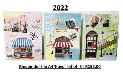 Ringbinder file A4 Travel set of 6
