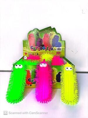 Caterpillar With Flashing Light Squeeze & Throw 24PC