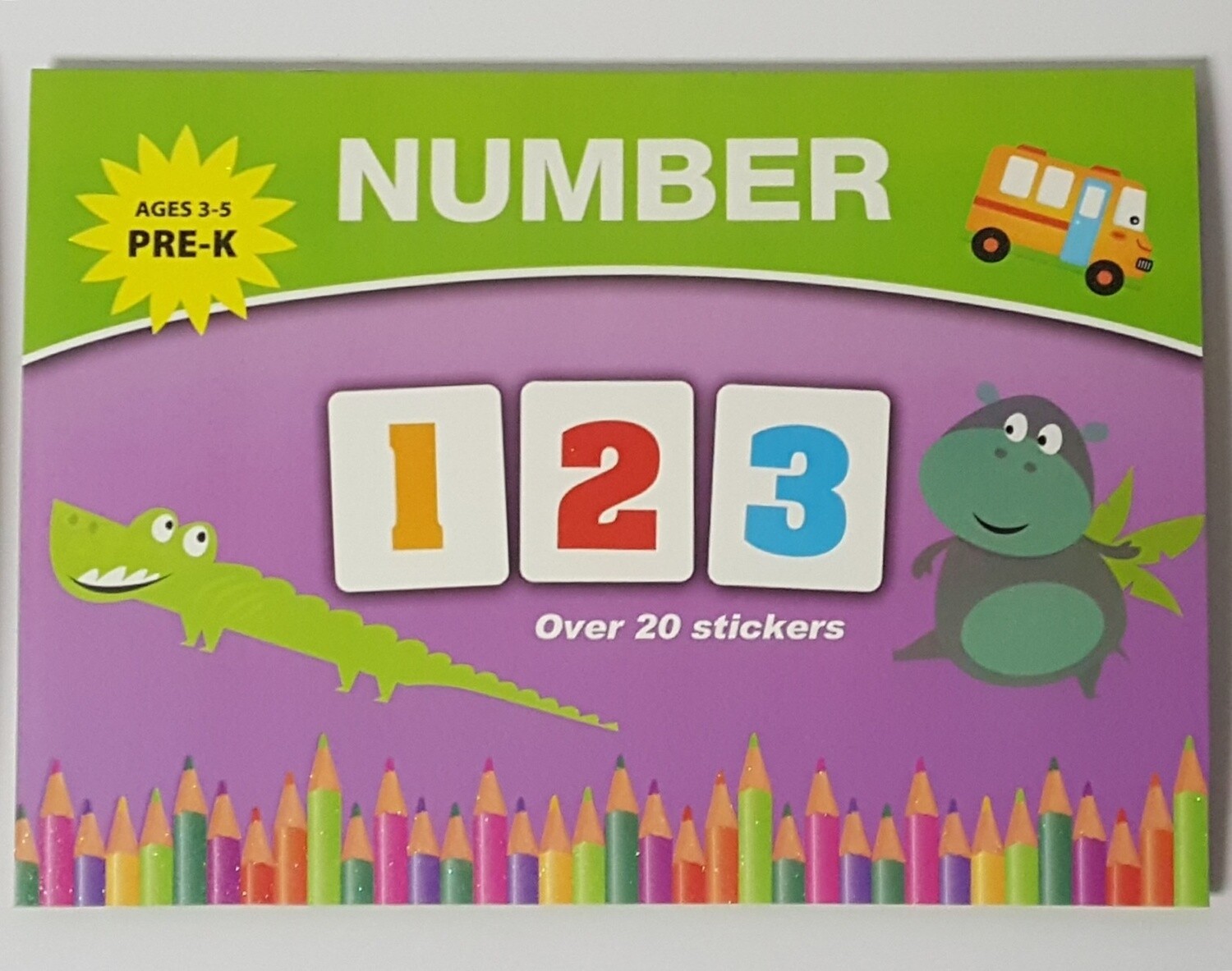 Numbers Educational Book with Stickers