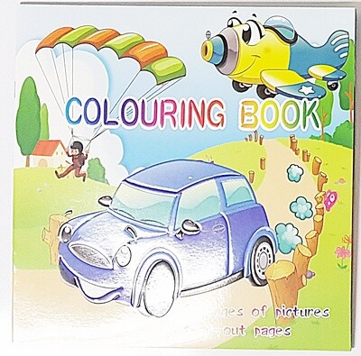 Colouring Book 24 Tear Out Pages - Transport