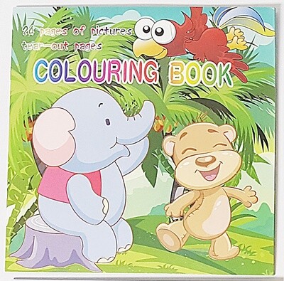 Colouring Book 24 Tear Out Pages - Elephant