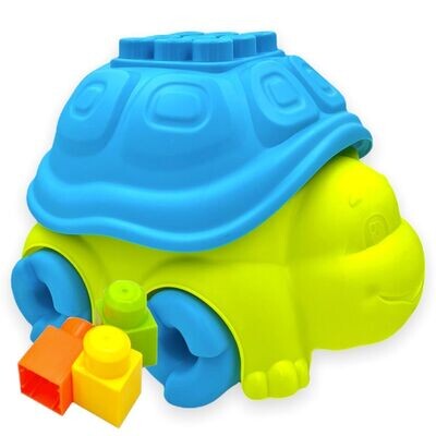 Safe Toys Bricks Series - Building Blocks Tortoise Cart - Toys for Toddlers..