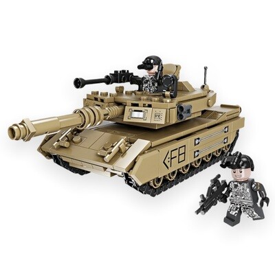 Forange Block - M1A2 Military Battle Tank - DIY Building Blocks Toys