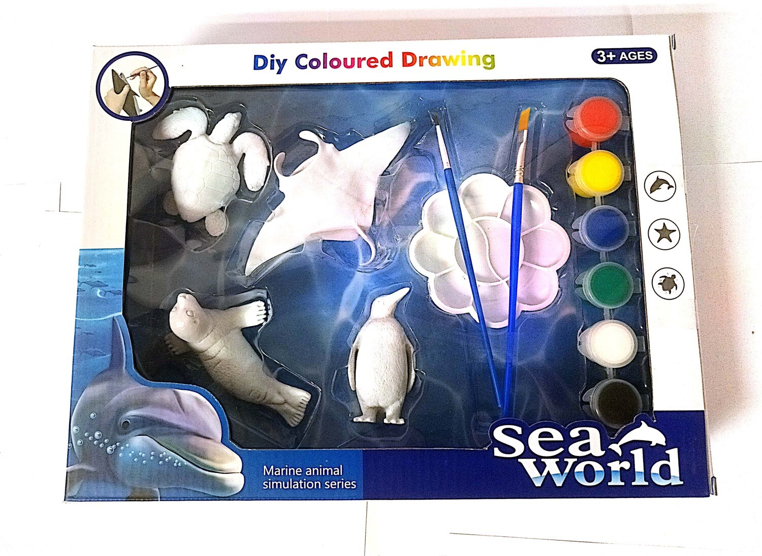 Sea World Clay Painting Marine Life - Tortoise