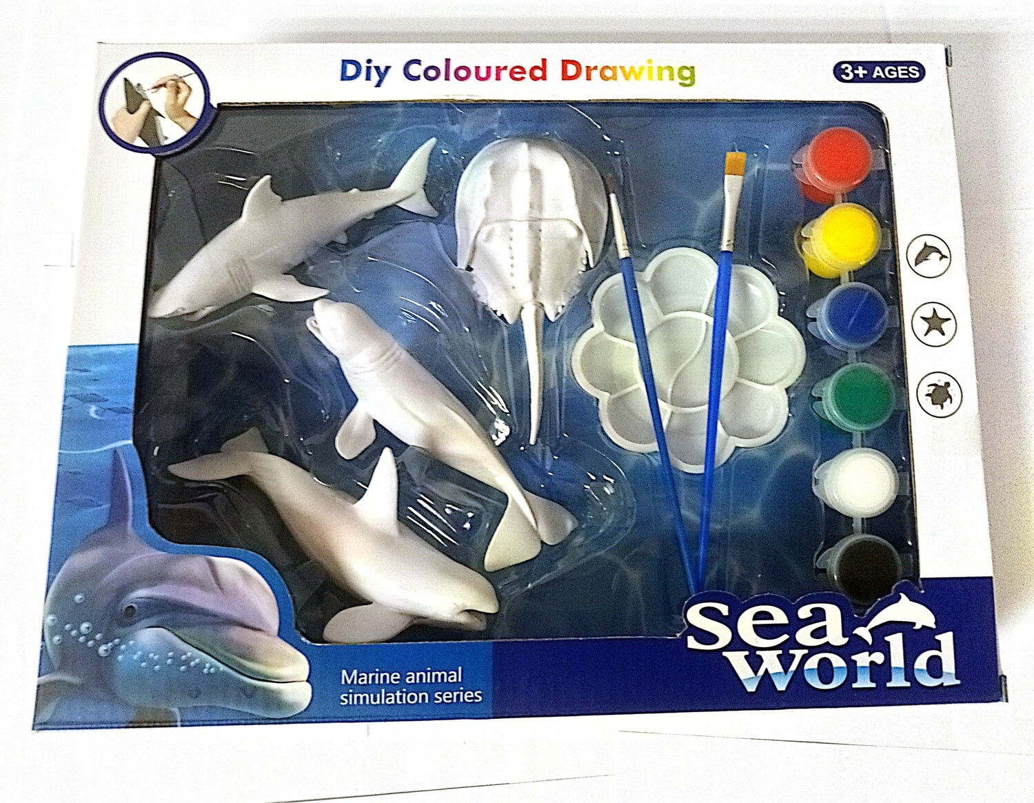 Sea World Clay Painting Marine Life - Shark