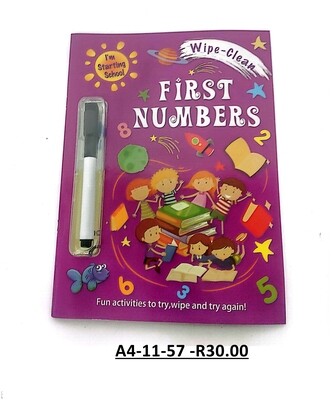 First Number Wipe Clean