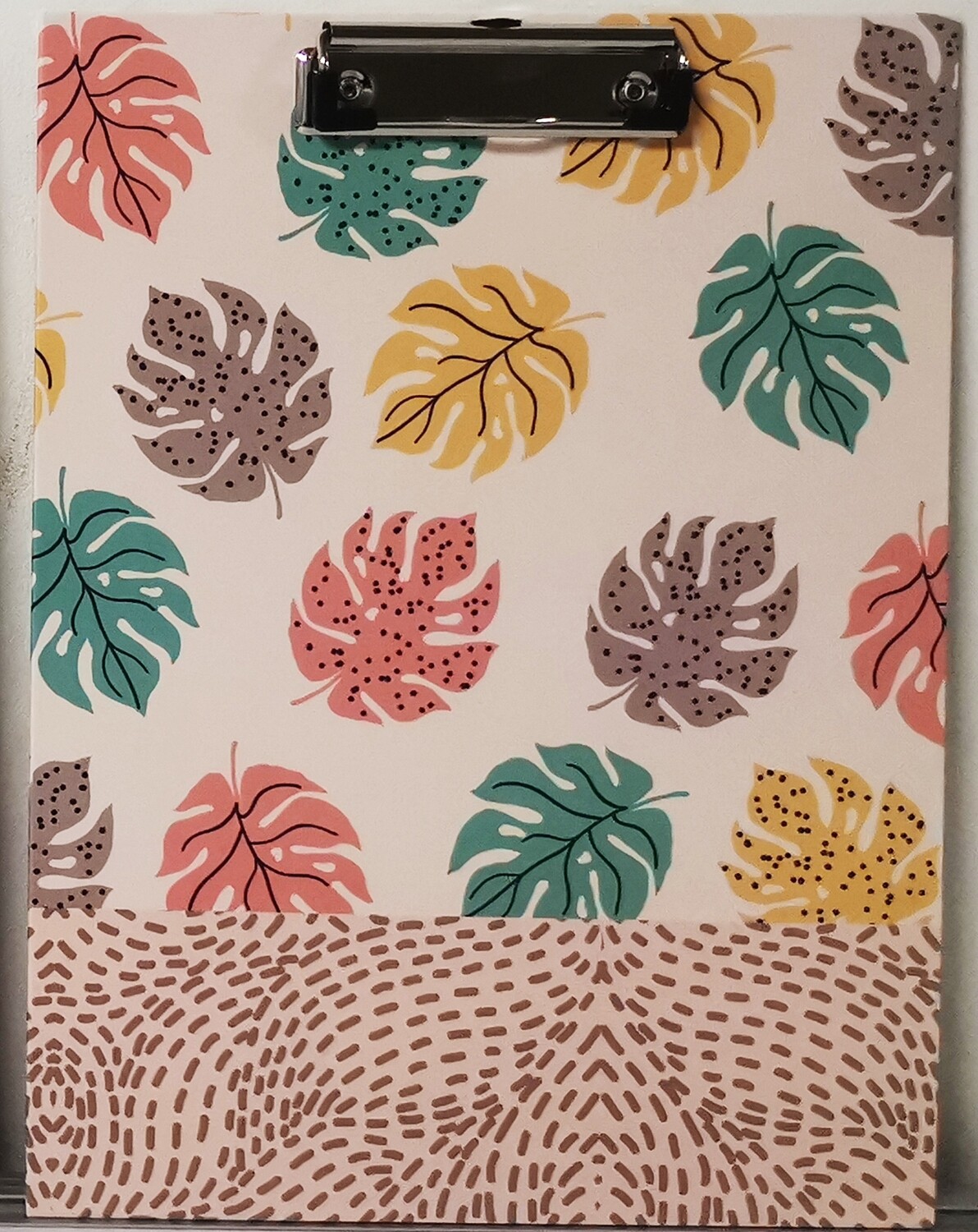 Clip Board Leaf Print