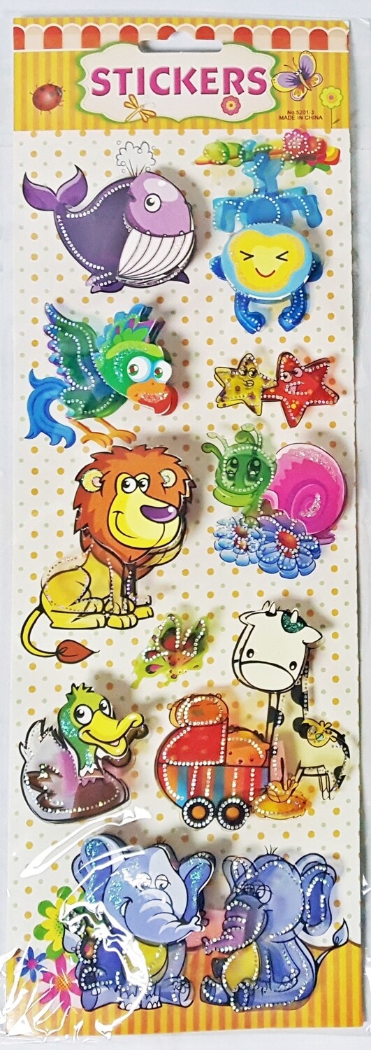 3D Pop Up Stickers - Yellow