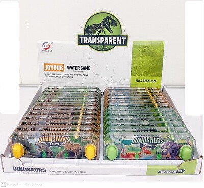 Dinosaur World Transparent Water Game 24PC