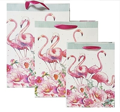 Flamingo Green Four Gift Bag - Large PK3 (R15 Each)