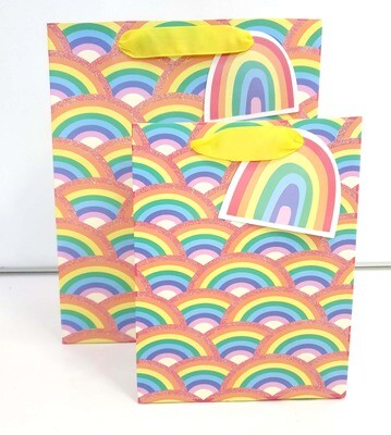 Overlapping Rainbows Small Gift Bag PK3 (R15 Each)