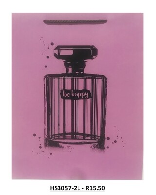 Perfume Bottle Be Happy Medium Gift Bag PK3 (R15.50 Each)